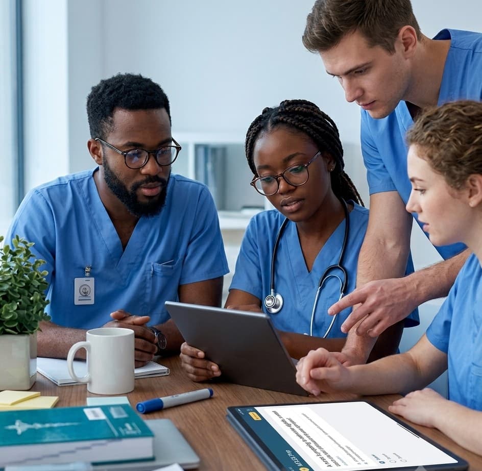 Educators and nursing learners collaborating