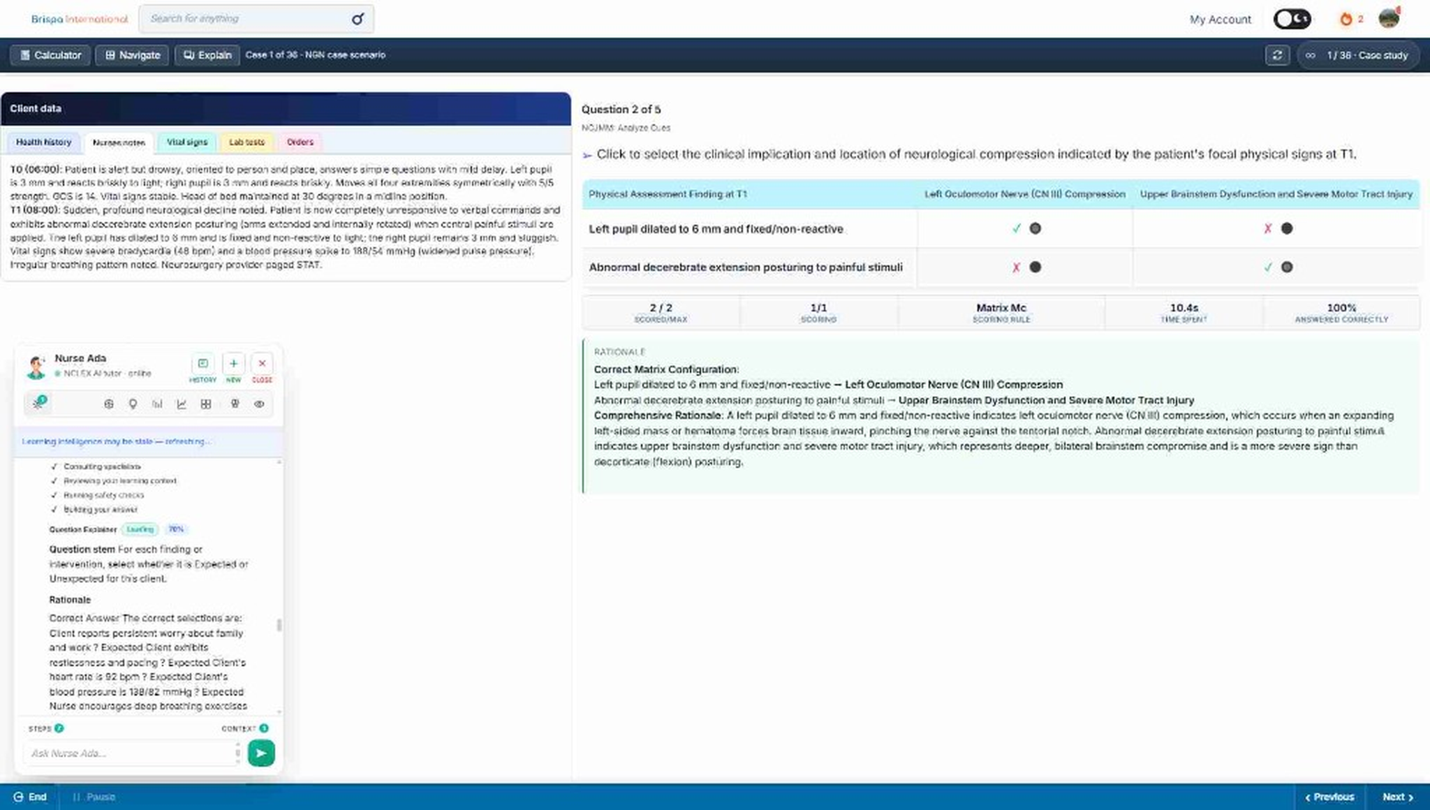 NGN Case · Matrix